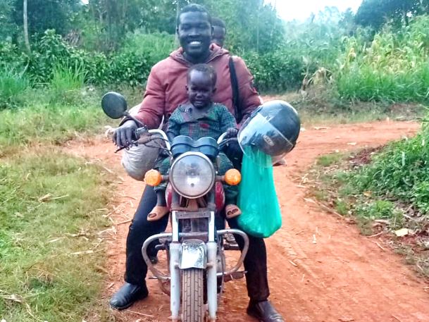 Dr Eria Ssekandi on the road in Uganda